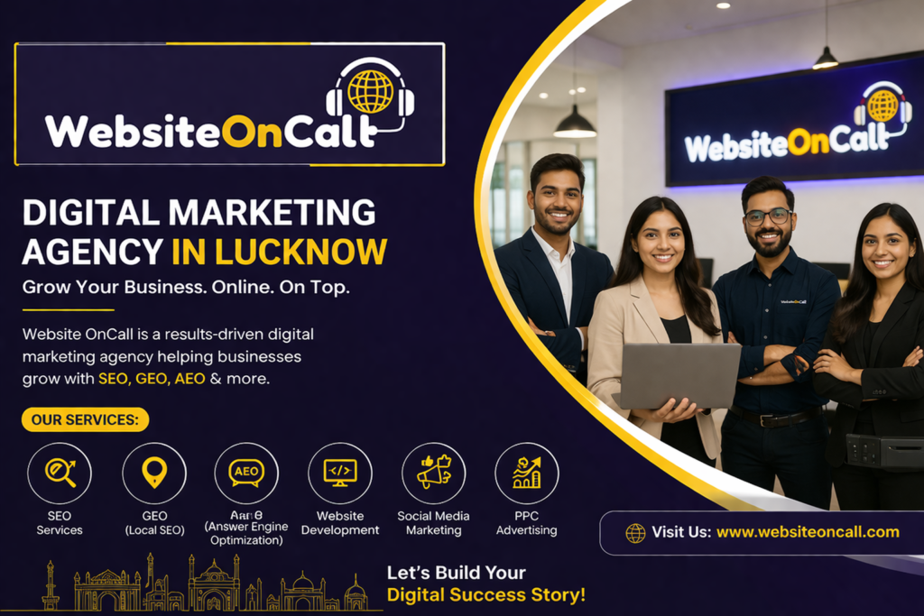 Website OnCall: Best Digital Marketing Agency in Lucknow for Business Growth