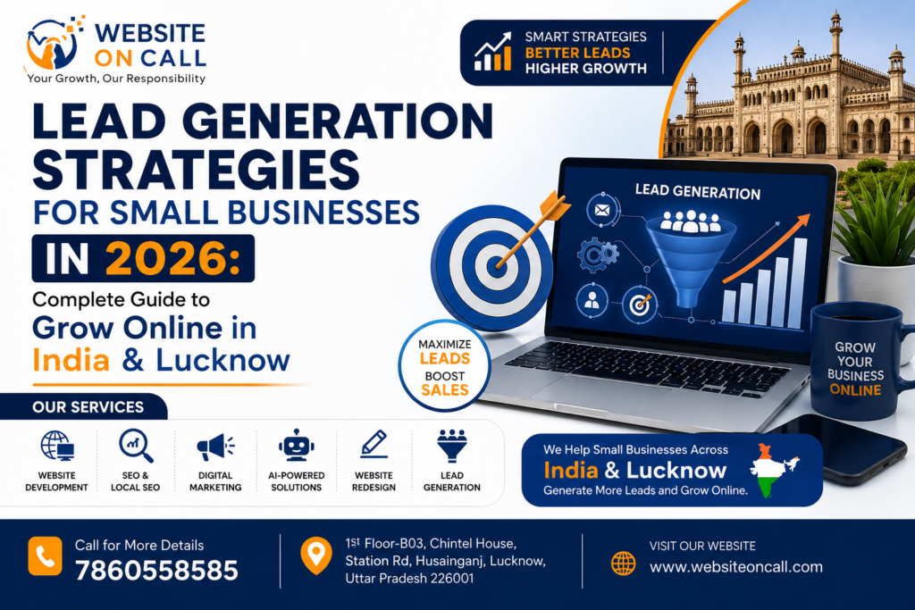 Lead Generation Strategies for Small Businesses in 2026: Complete Guide to Grow Online in India & Lucknow