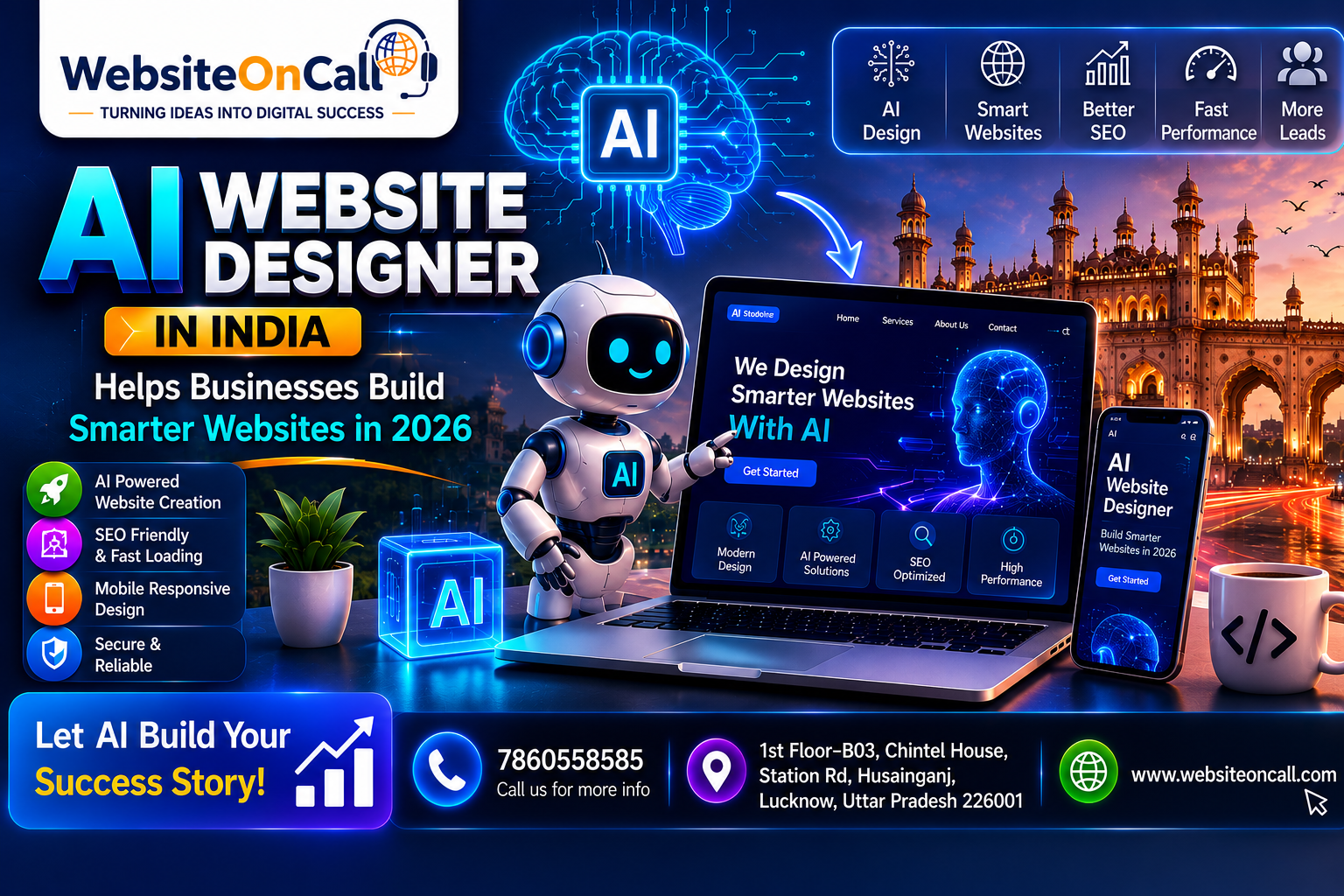 How an AI Website Designer in India Helps Businesses Build Smarter Websites