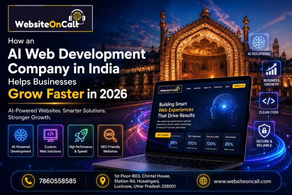 How an AI Web Development Company in India Helps Businesses Grow Faster in 2026