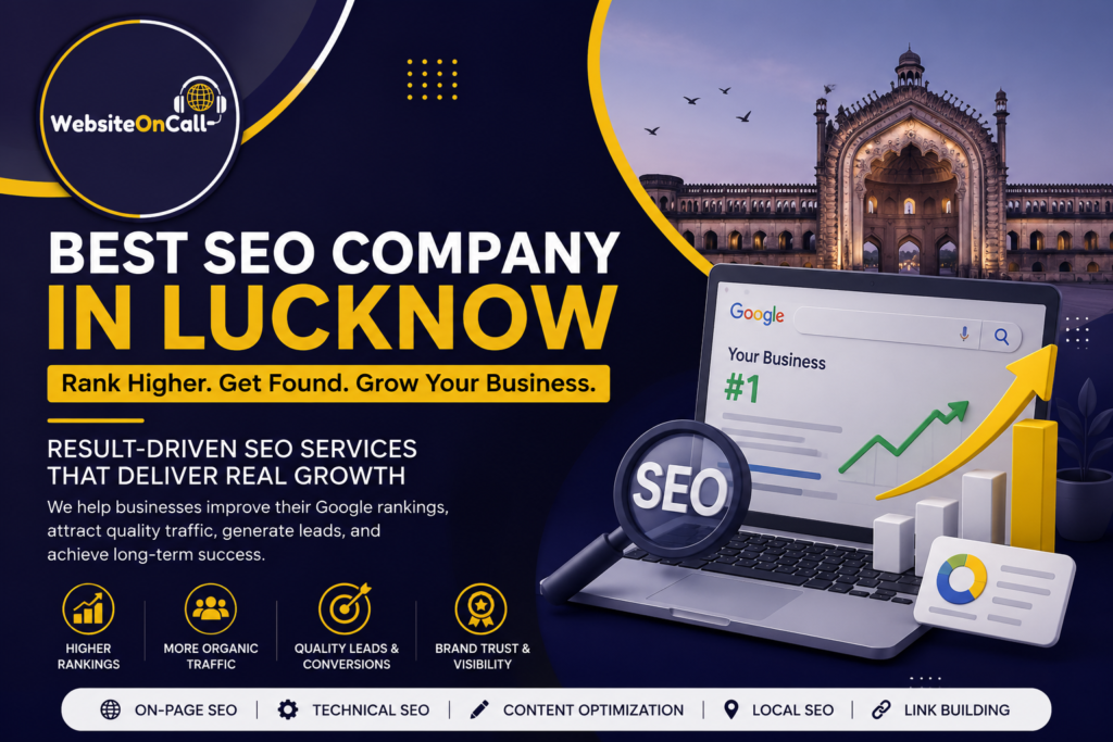 Best SEO Company in Lucknow offering professional SEO services, Google ranking improvement, organic traffic growth, local SEO, and digital marketing solutions.