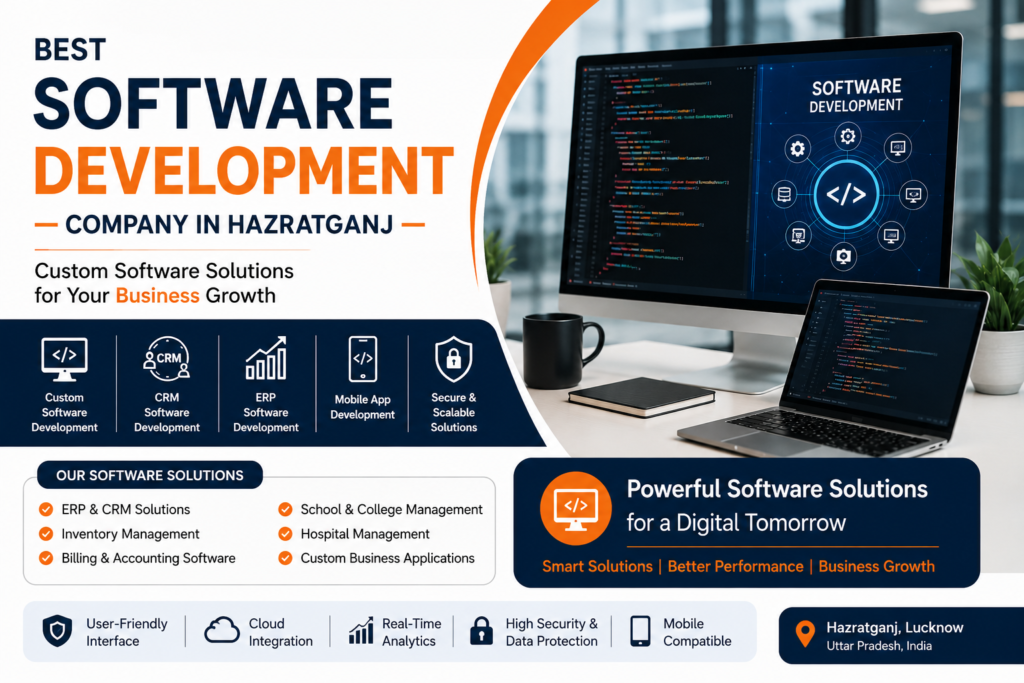 Best Software Development Company in Hazratganj offering custom ERP CRM and business software solutions