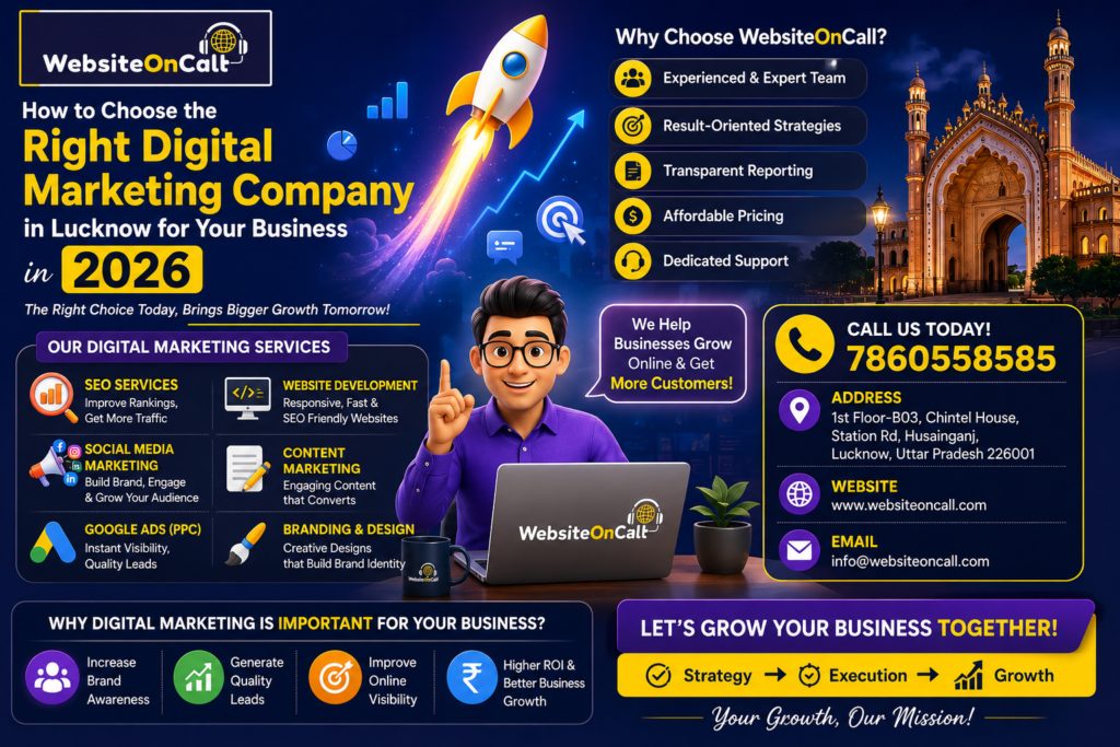 How to Choose the Right Digital Marketing Company Lucknow for Your Business in 2026