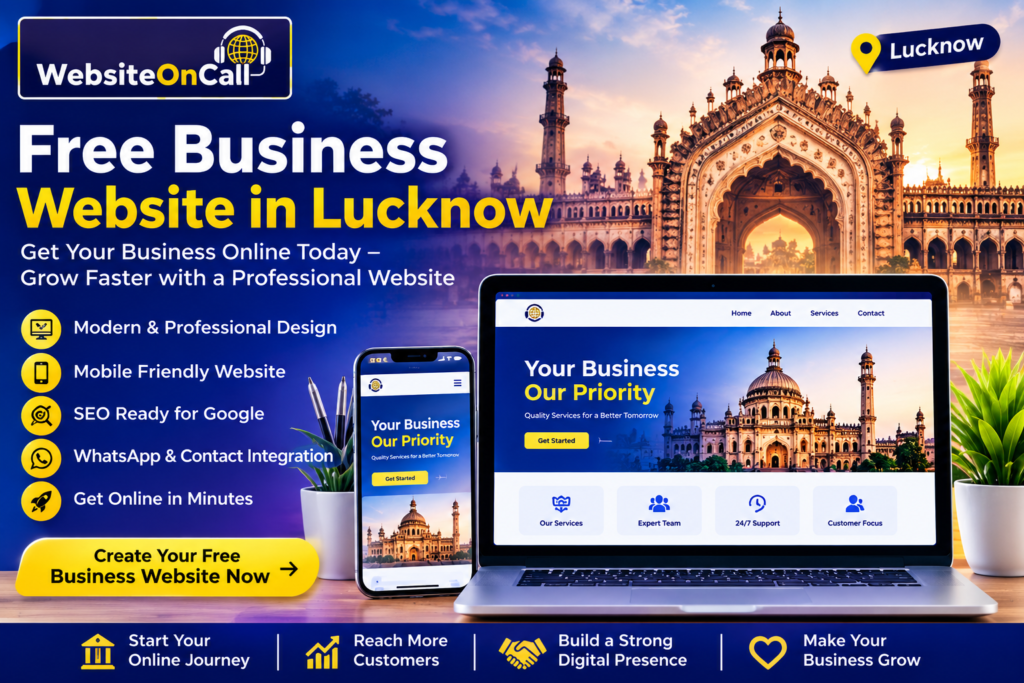 Free Business Website in Lucknow | Create Your Website Online