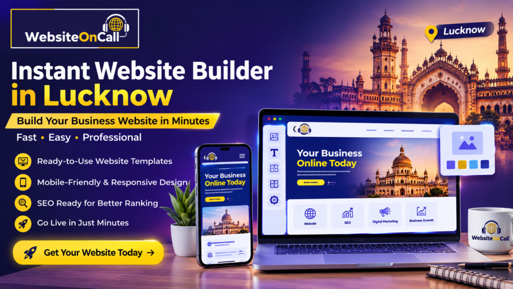 Instant Website Builder in Lucknow for fast business website creation