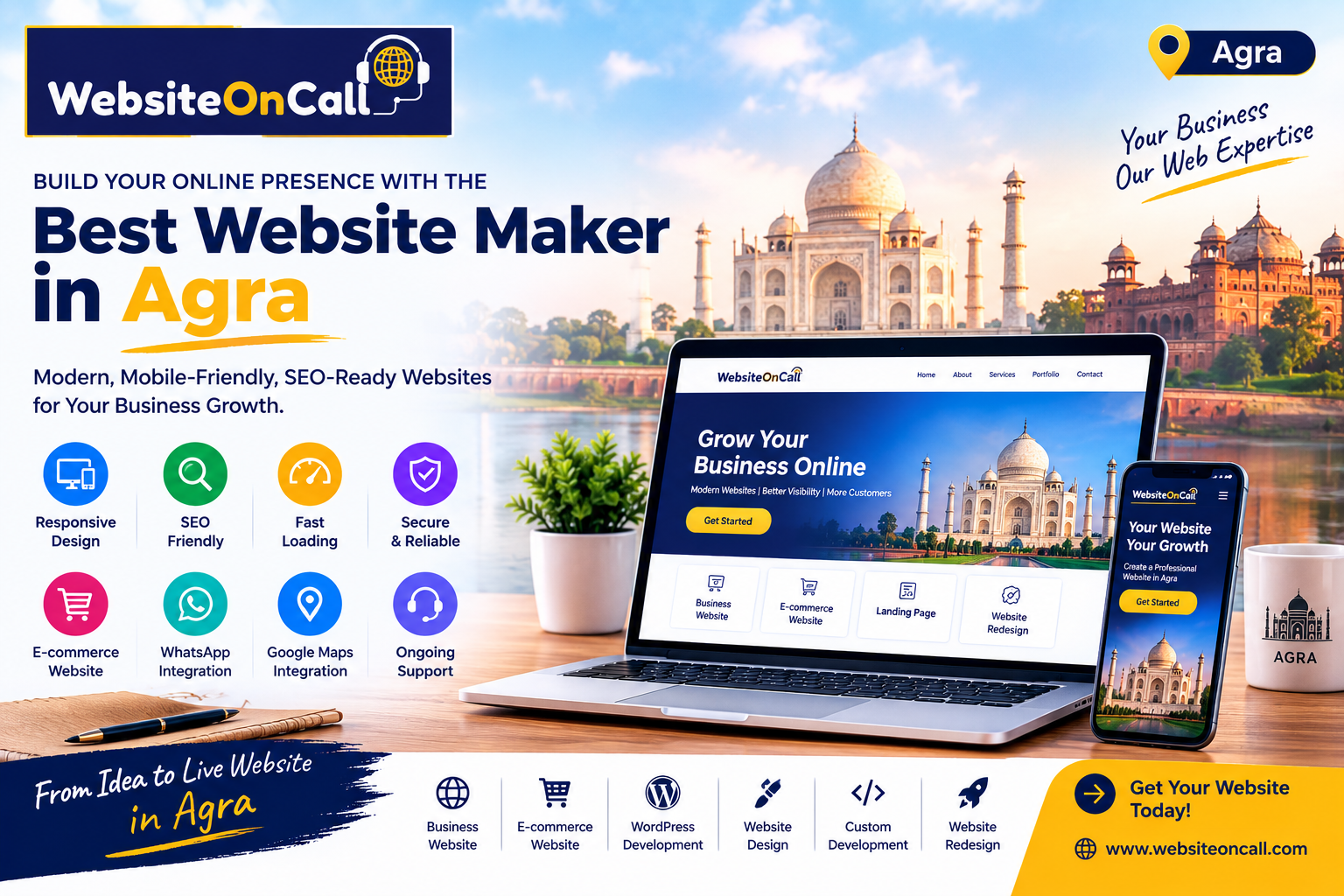 Best Website Maker in Agra for Professional and SEO-Friendly Business Websites