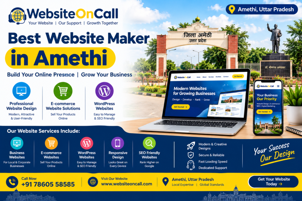 Best Website Maker in Amethi | Website Designer & E-commerce Website