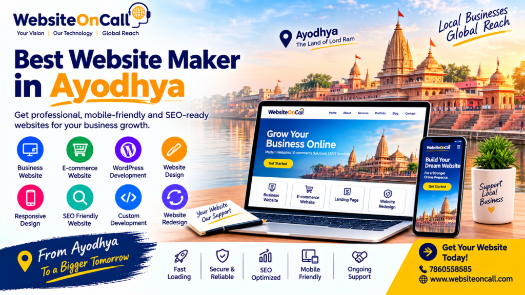Best Website Maker in Ayodhya – Professional Website Design & Development