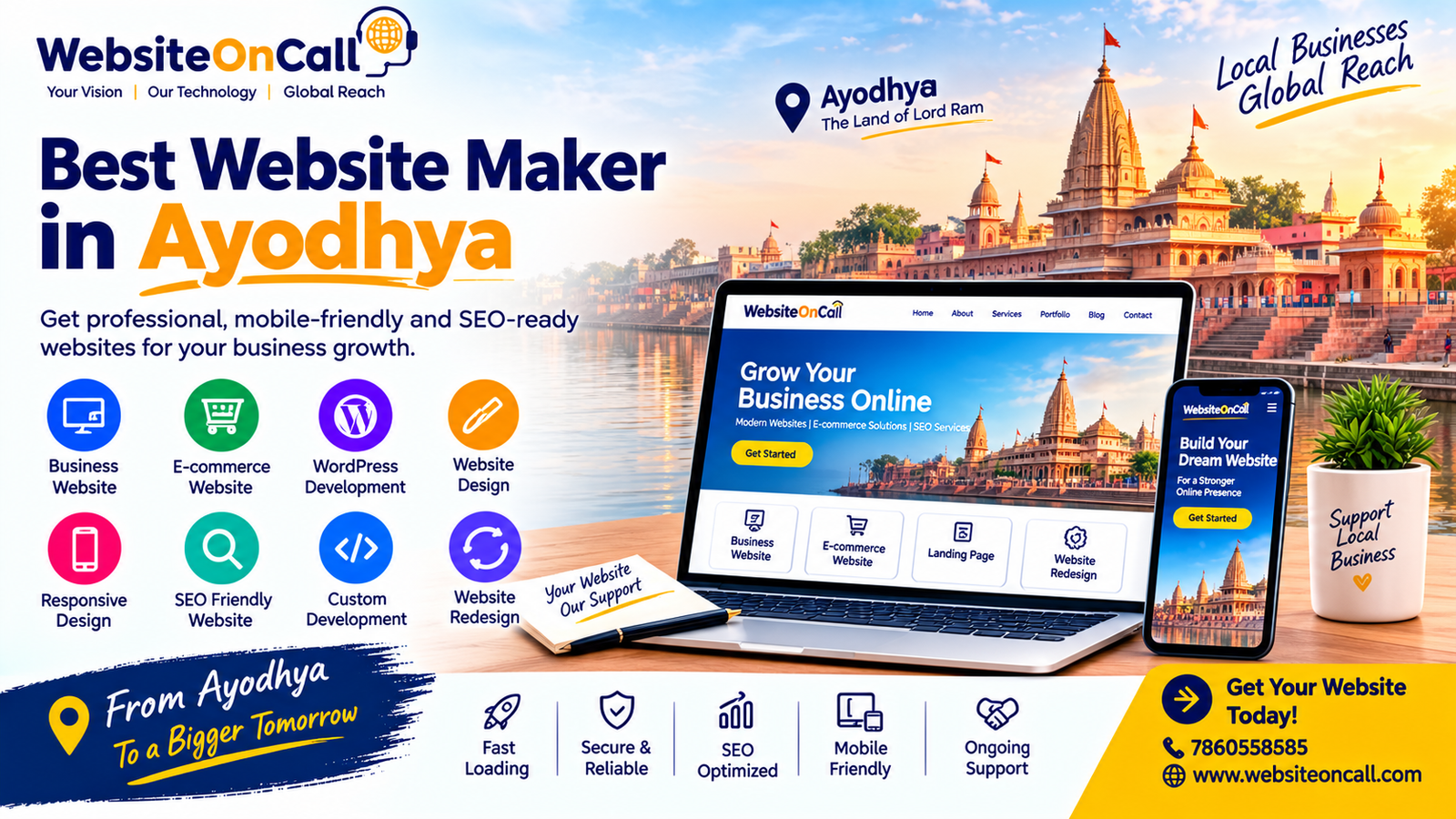 Best Website Maker in Ayodhya – Professional Website Design & Development