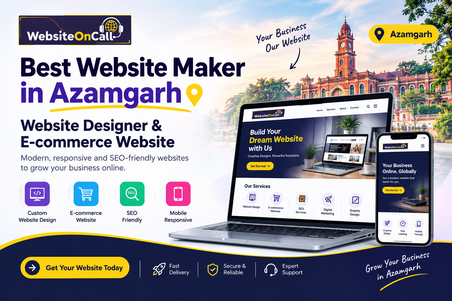 Best Website Maker in Azamgarh – Website Designer & E-commerce Website