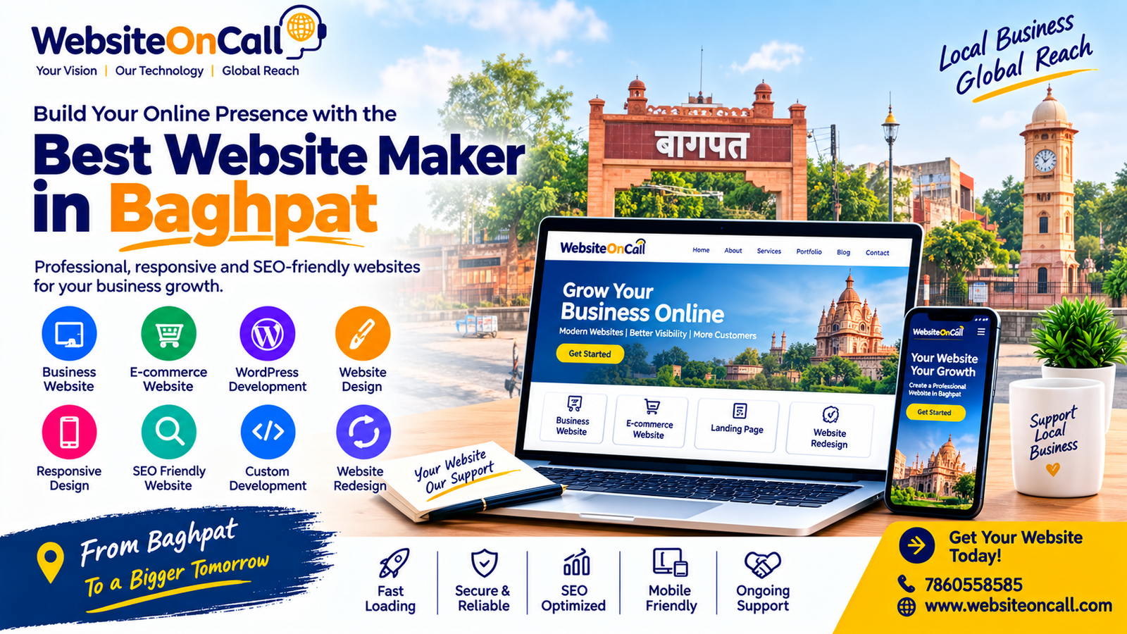 Best Website Maker in Baghpat for Professional Business and E-commerce Websites