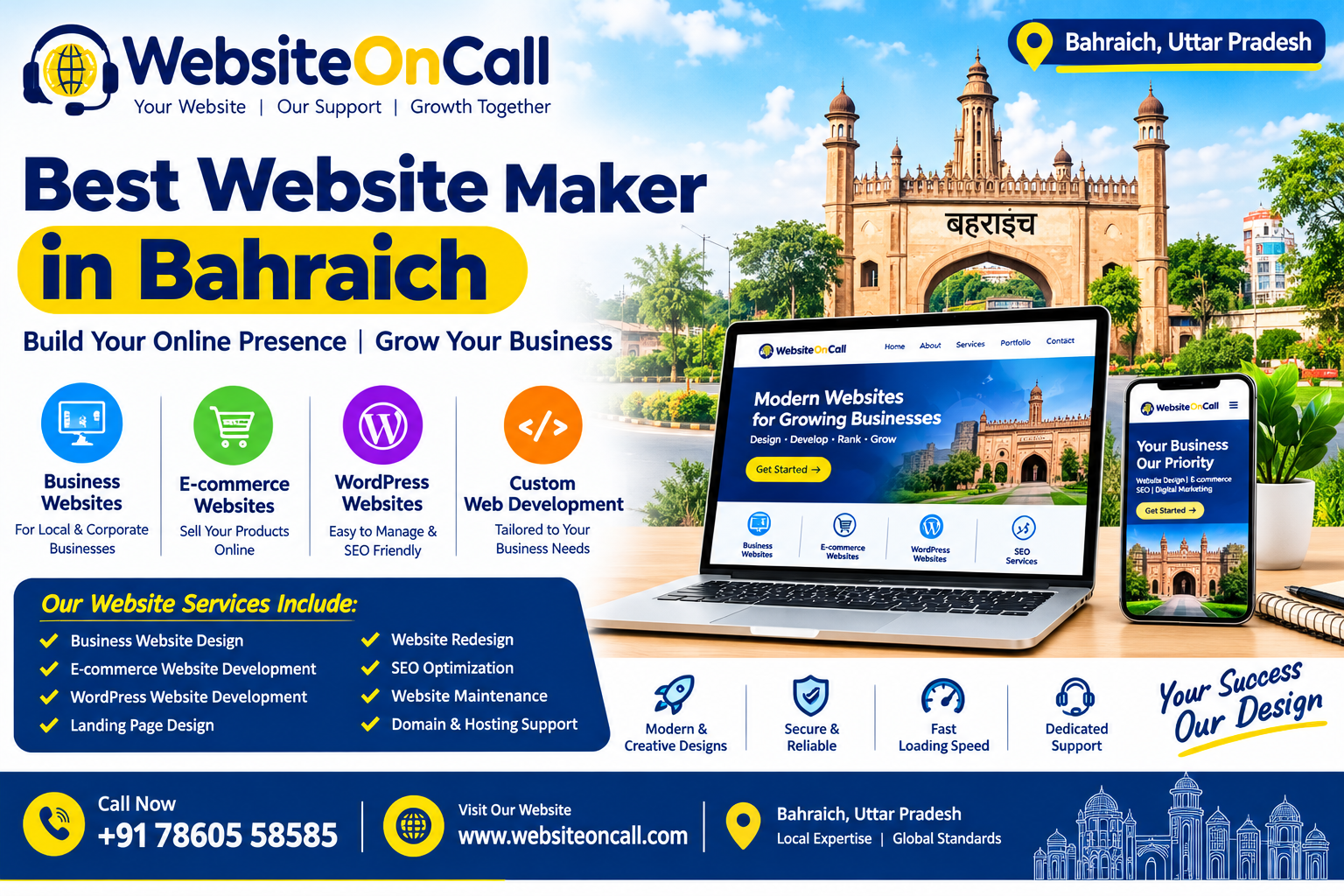 Best Website Maker in Bahraich | Website Designer & E-commerce Website