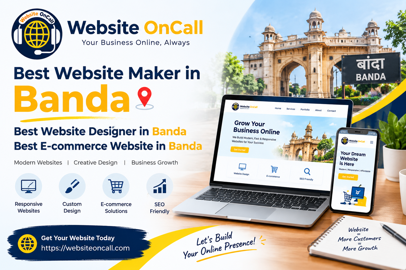 Best Website Maker in Banda – Website OnCall