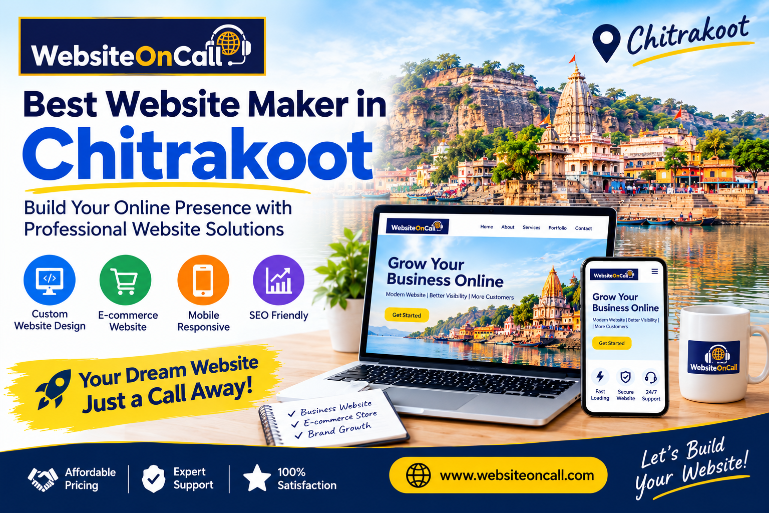 Best Website Maker in Chitrakoot – WebsiteOnCall