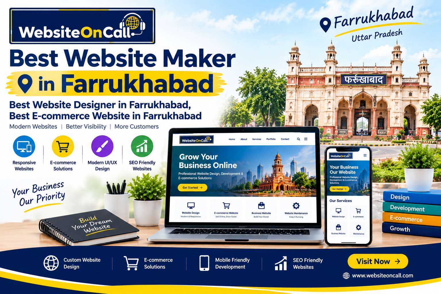 Best Website Maker in Farrukhabad offering professional website design and e-commerce solutions