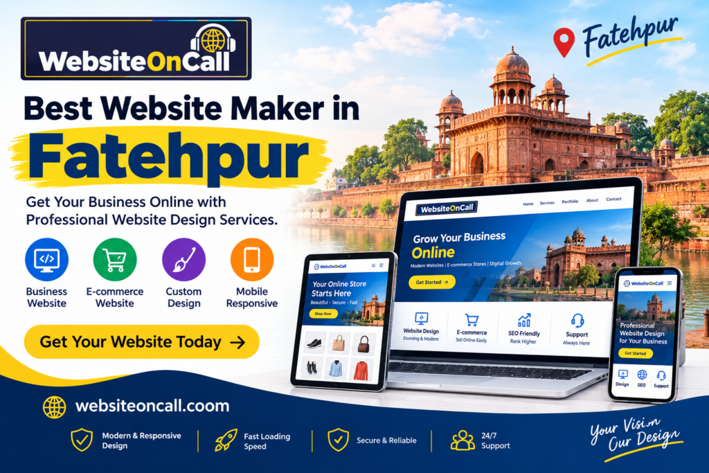 Best Website Maker in Fatehpur - WebsiteOnCall