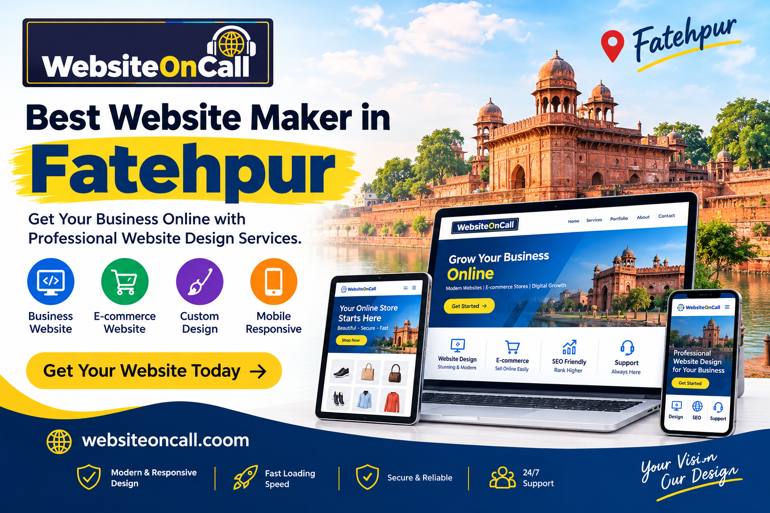 Best Website Maker in Fatehpur - WebsiteOnCall