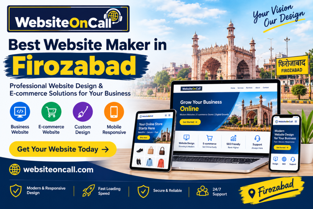 Best Website Maker in Firozabad - WebsiteOnCall