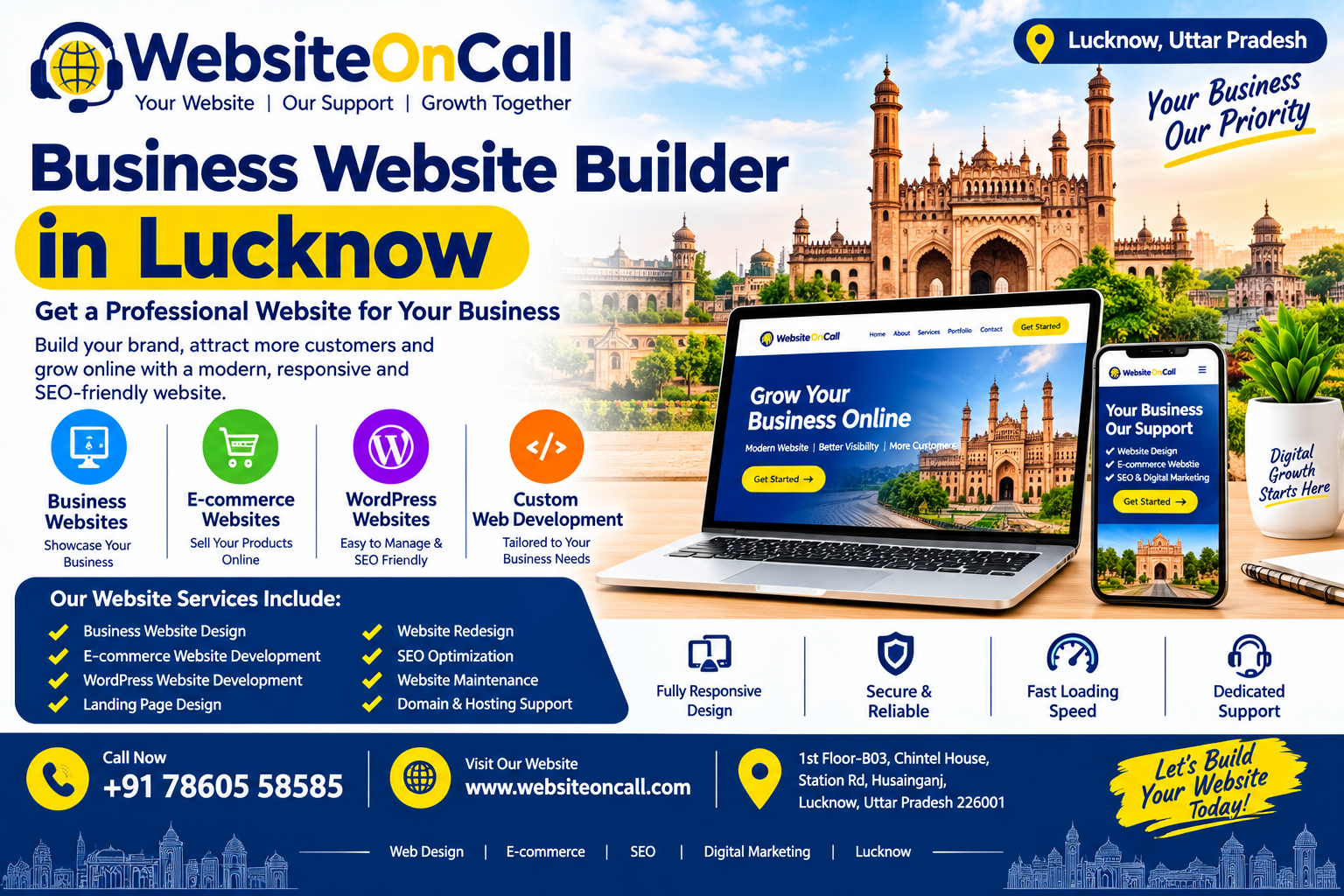 Business Website Builder in Lucknow by WebsiteOnCall