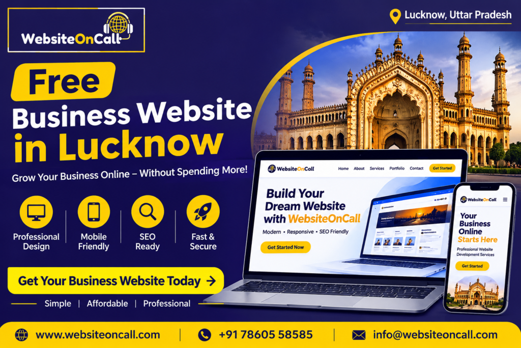 Free Business Website in Lucknow by WebsiteOnCall