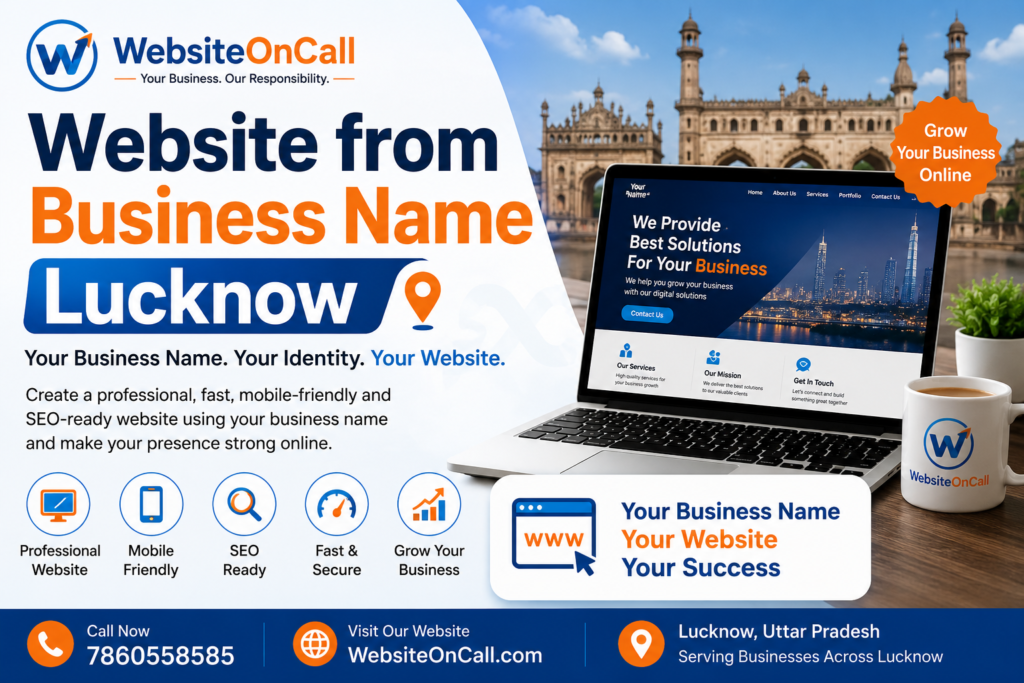 Website from Business Name Lucknow | WebsiteOnCall