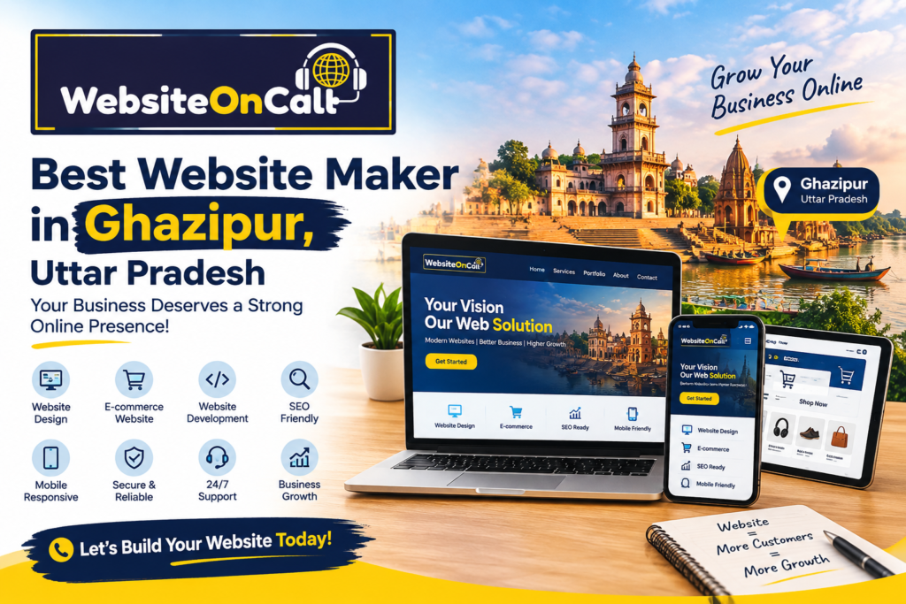 Best Website Maker in Ghazipur, Uttar Pradesh – WebsiteOnCall