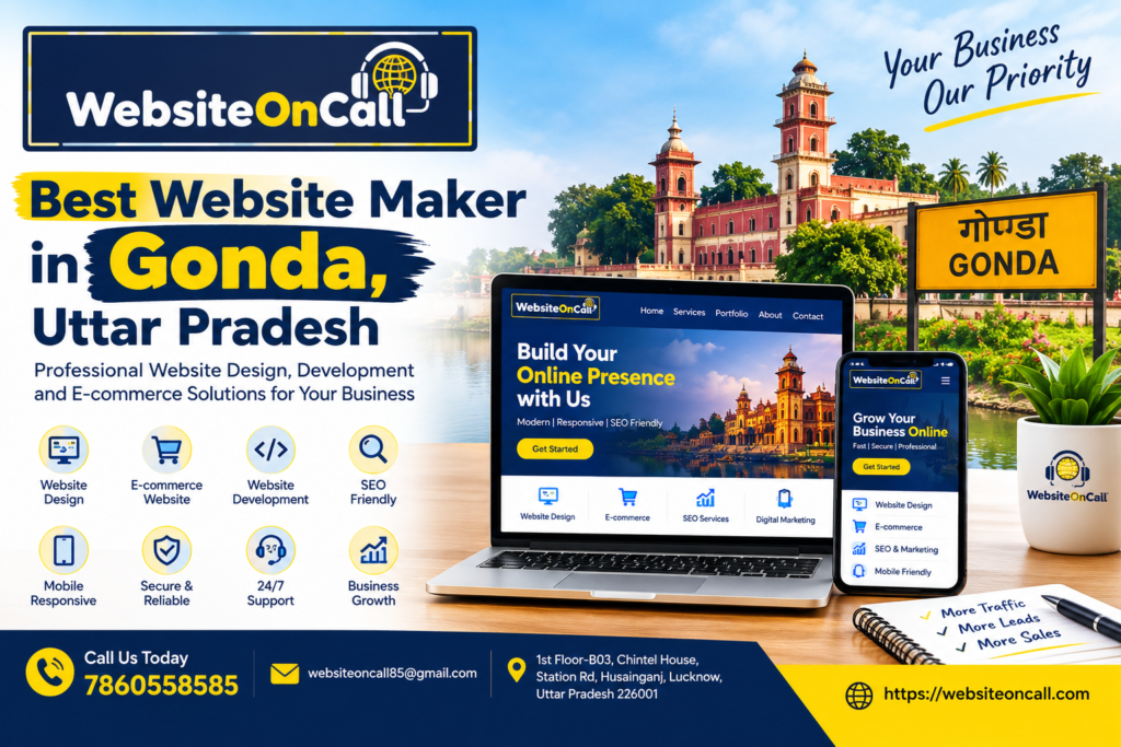 Best Website Maker in Gonda, Uttar Pradesh – WebsiteOnCall